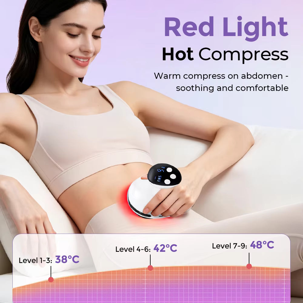 4-in-1 Electric EMS Vacuum Cupping Massager with Red Light Thermal Therapy & Gua Sha Scraping